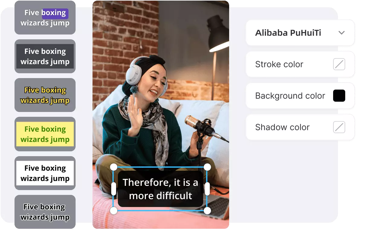 Subtitle and transcript editor for reviewing video captions